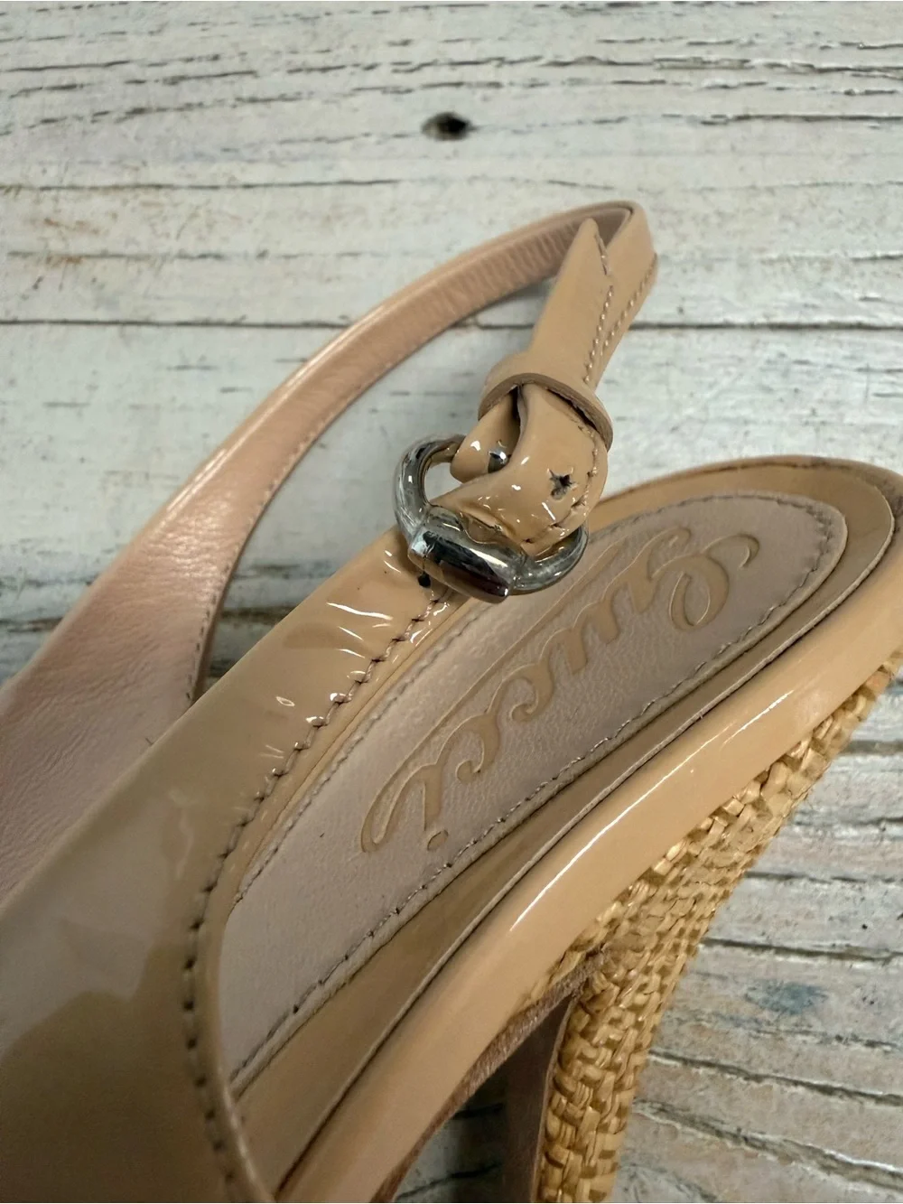 Gucci Peep Toe Platform Heels sling back size 35.5